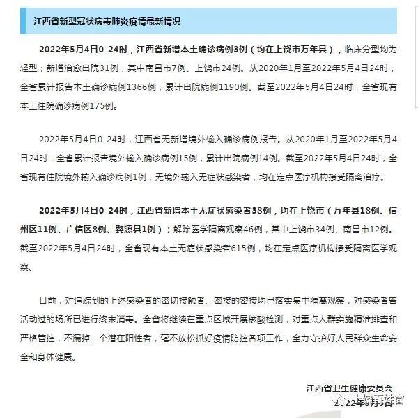江西疫情最新消息今日更新🌹